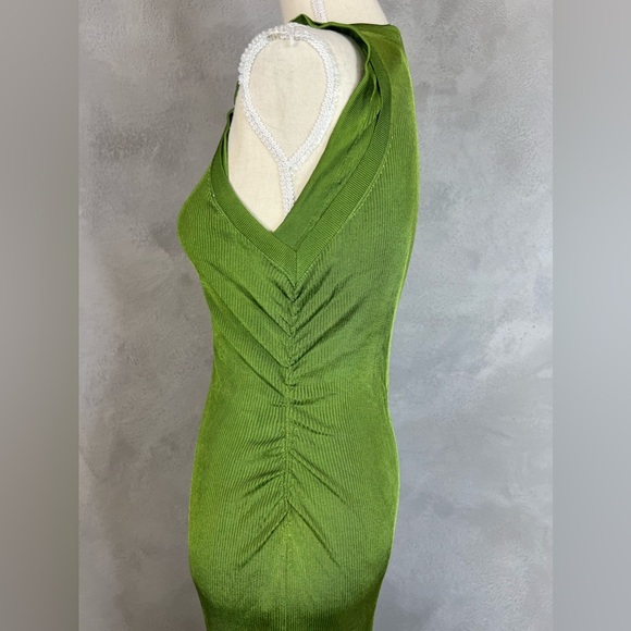 Atlein Collective green knit midi dress $445 - Picture 9 of 11